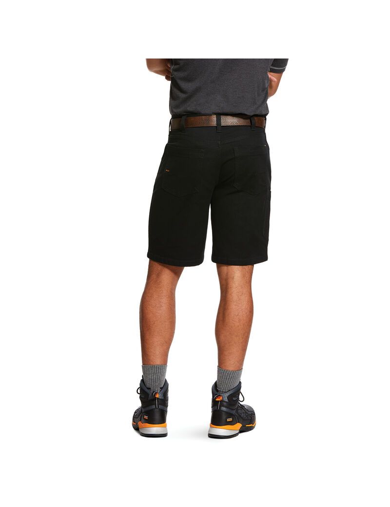 Bermudas Ariat Rebar DuraStretch Made Tough Negros | BXL764398