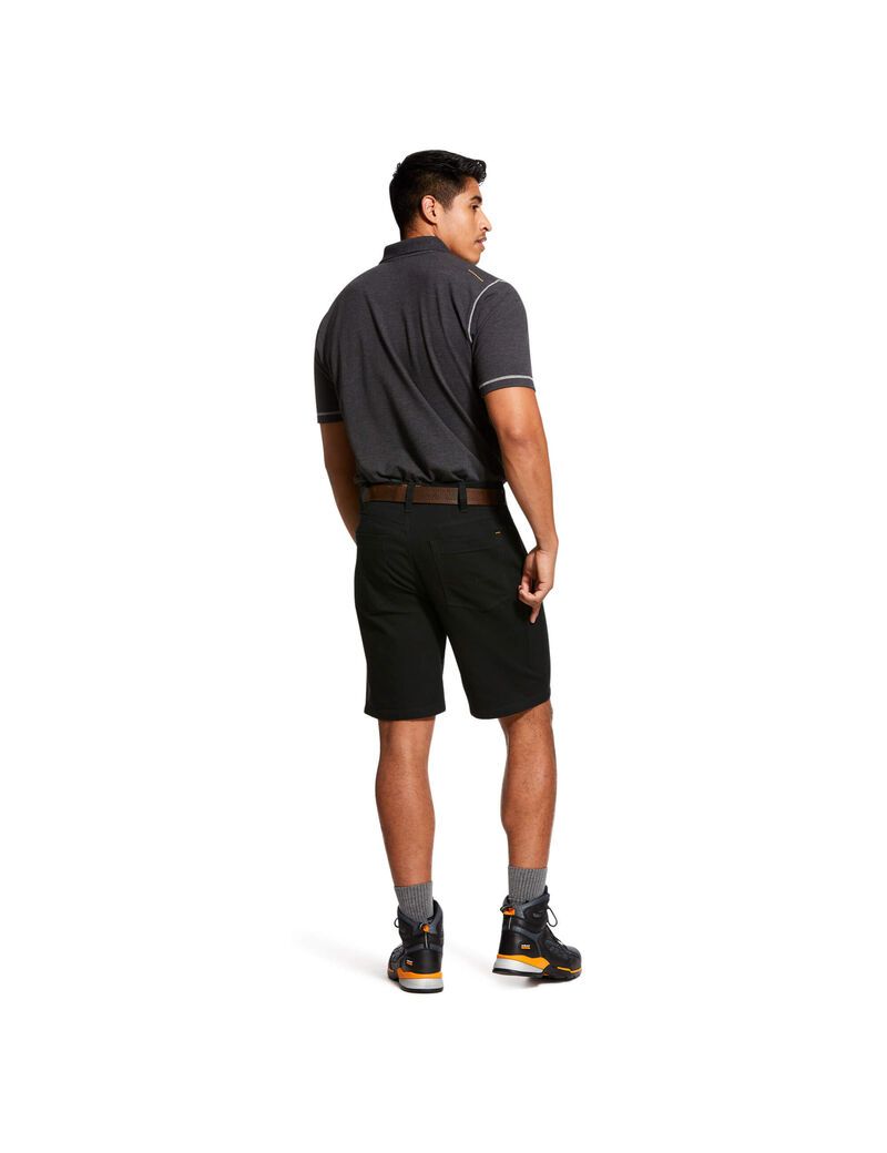 Bermudas Ariat Rebar DuraStretch Made Tough Negros | BXL764398