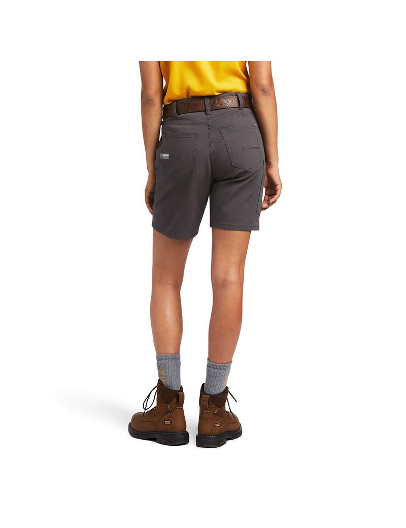 Bermudas Ariat Rebar DuraStretch Made Tough Grises | FSP758964