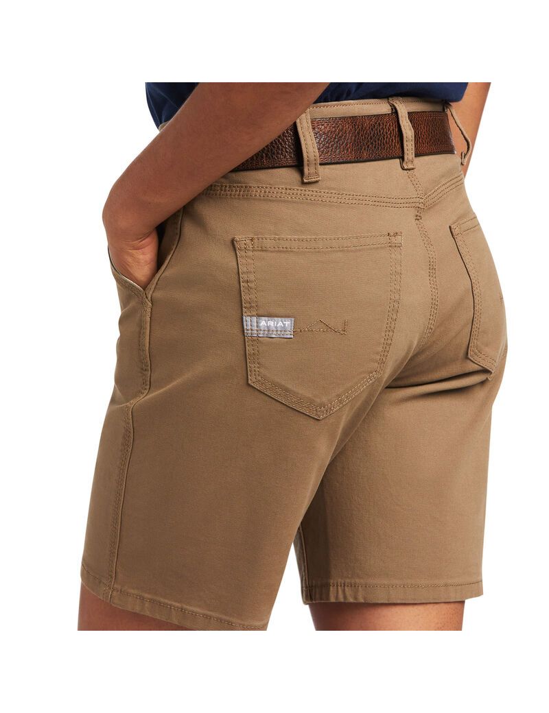 Bermudas Ariat Rebar DuraStretch Made Tough Kaki | ZGR540138