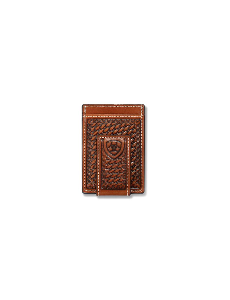 Bolsas Ariat Lattice embossed money clip Marrom | WDZ730698