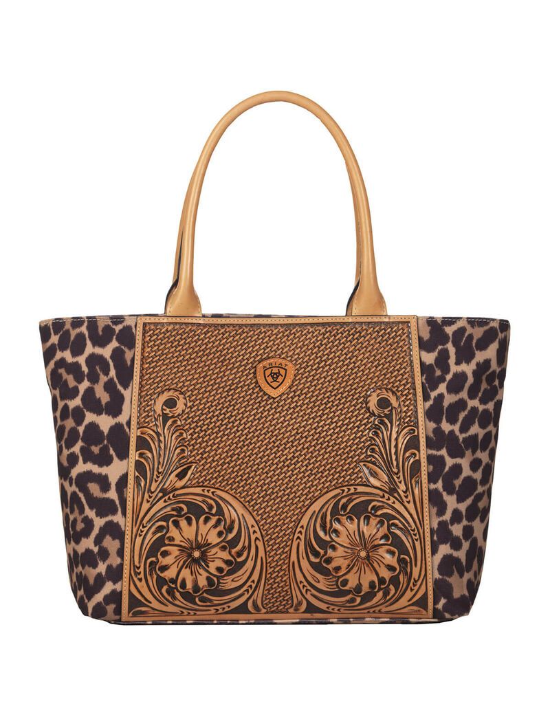 Bolsas Ariat Leopard tote Marrom | IHD527831