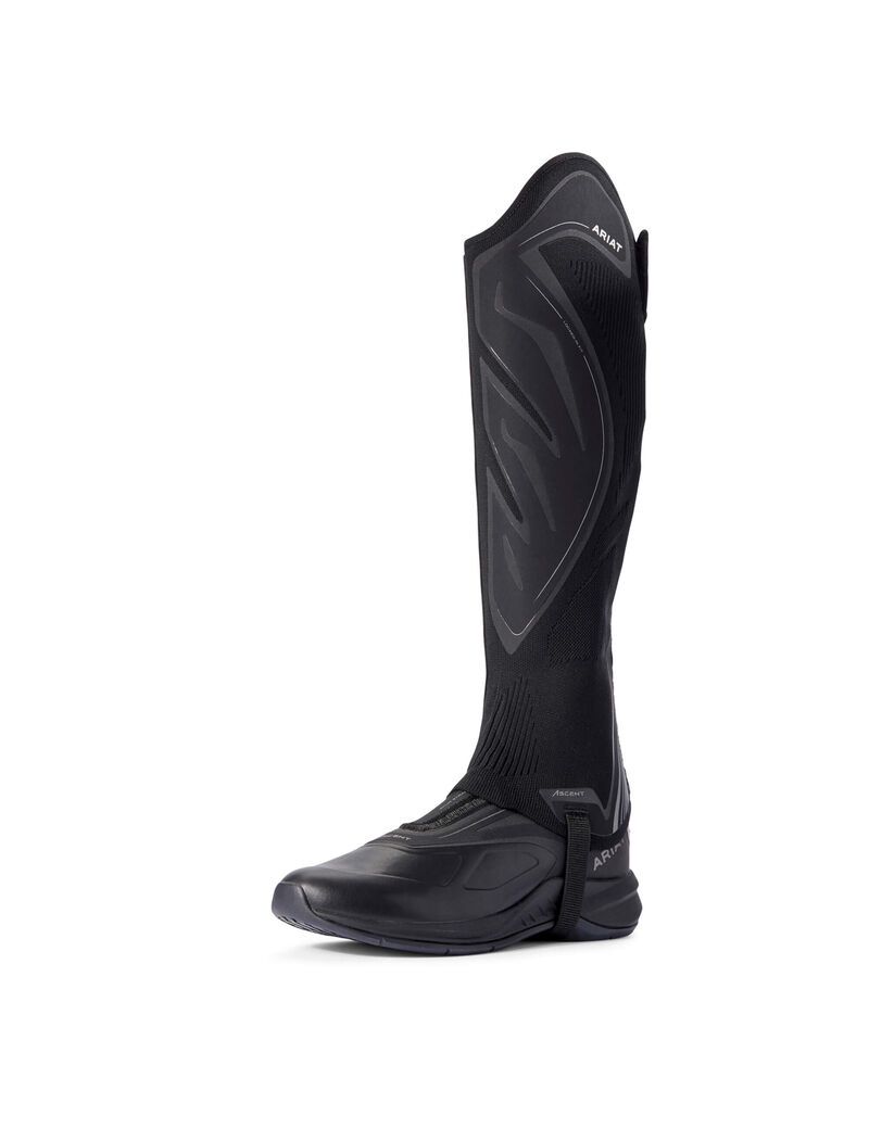 Botas De Equitacion Ariat Ascent Half Chap Negros | DYQ032795