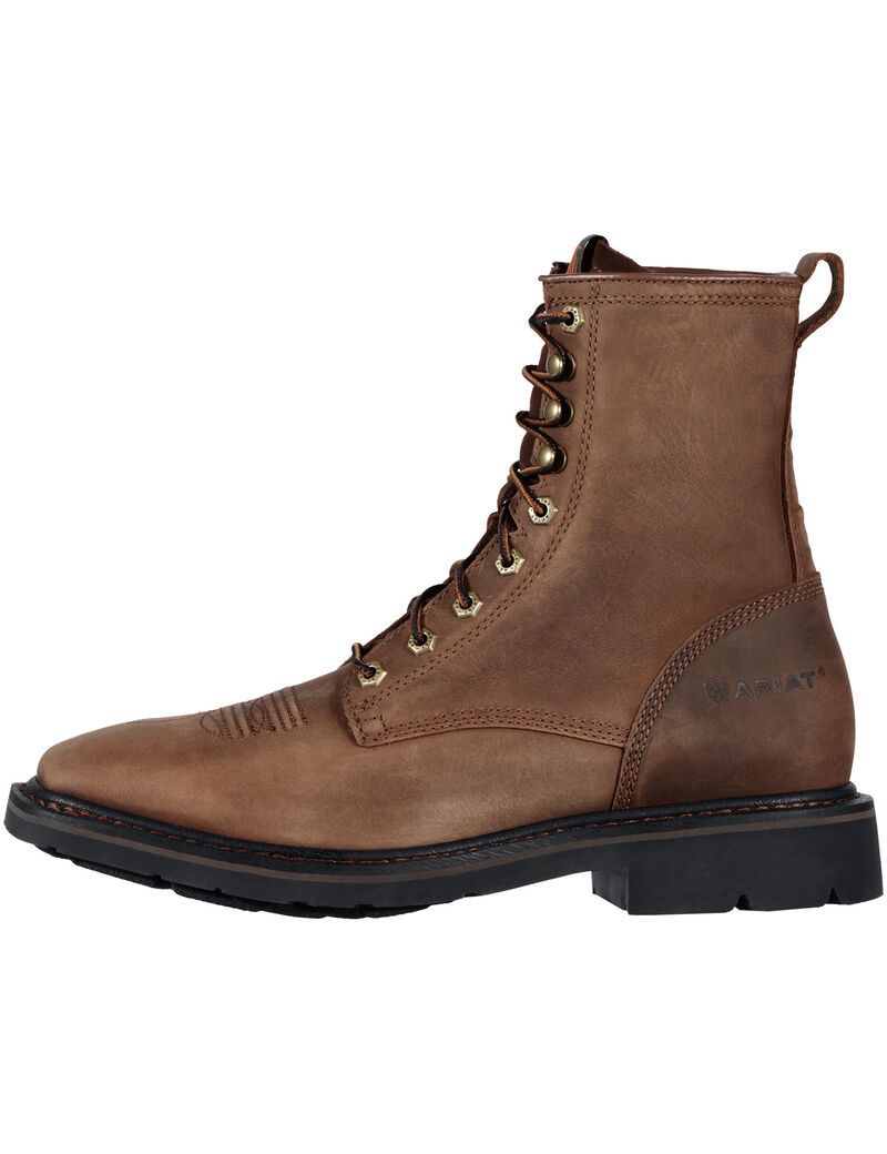 Botas De Trabajo Ariat Cascade 8' Anchos Square Puntera Marrom | OIK921630