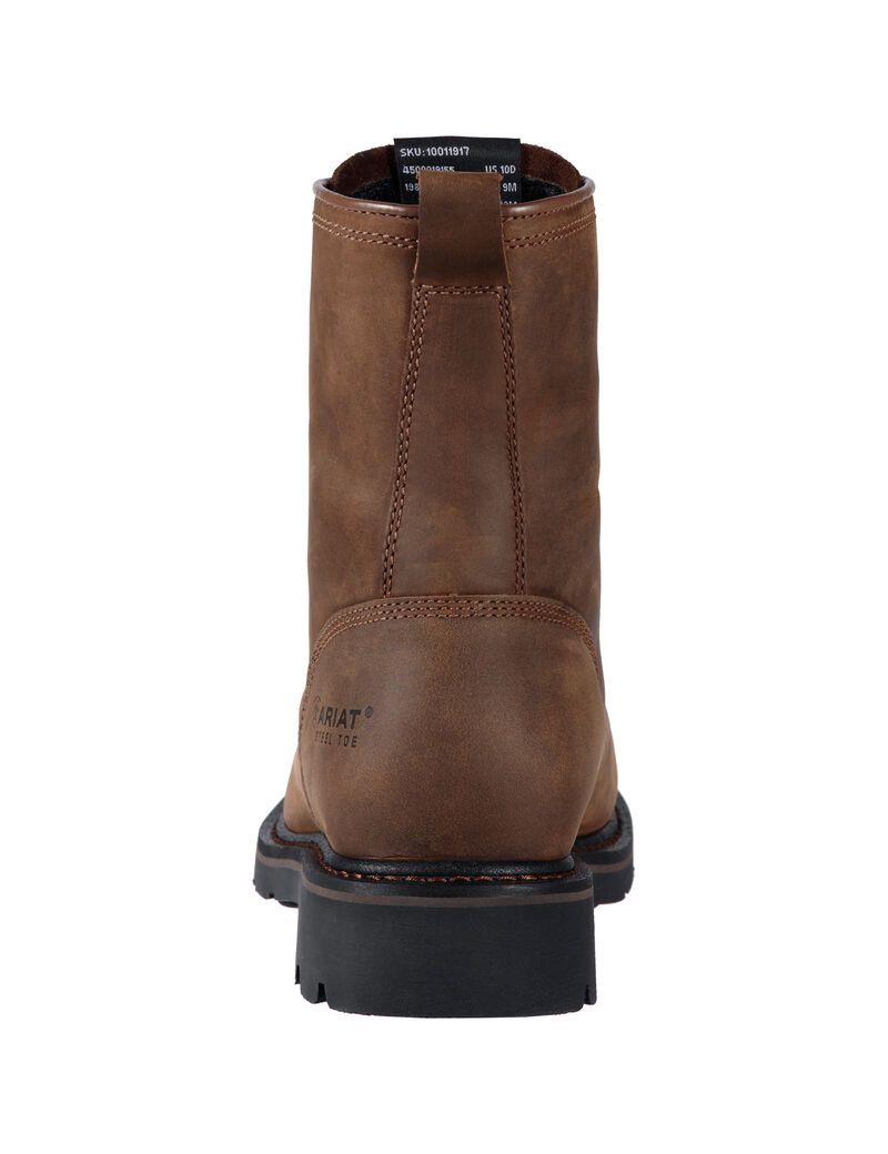 Botas De Trabajo Ariat Cascade 8' Anchos Square Puntera Marrom | OIK921630