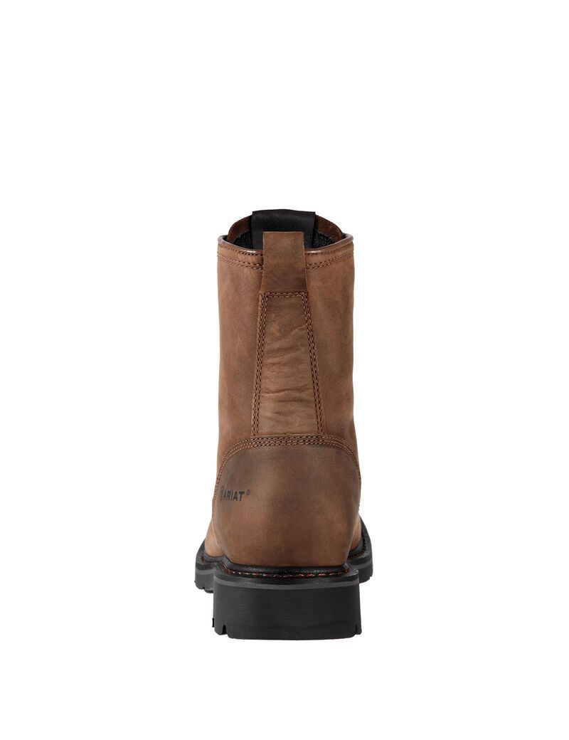 Botas De Trabajo Ariat Cascade 8' Anchos Square Puntera Steel Puntera Marrom | VFB824615