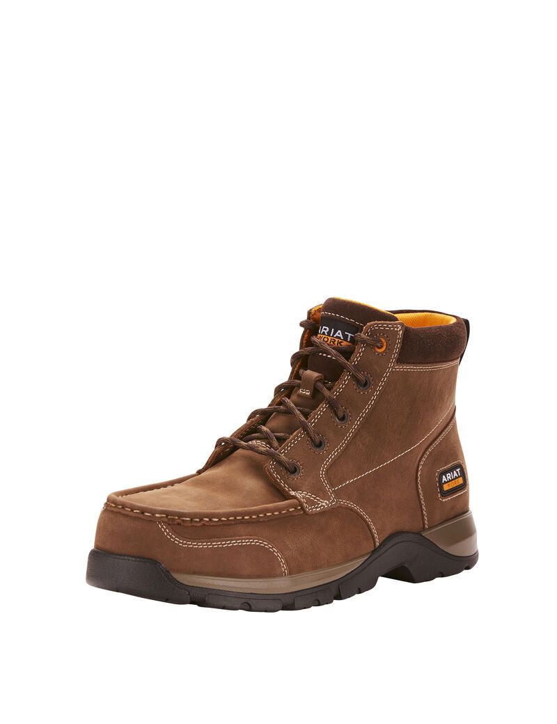 Botas De Trabajo Ariat Edge LTE Chukka Composite Puntera Marrom Oscuro | FUM678509