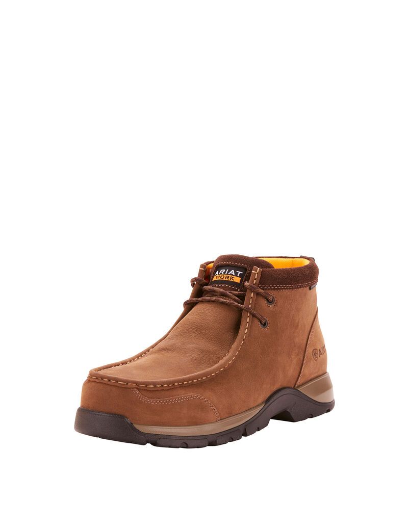 Botas De Trabajo Ariat Edge LTE Moc Composite Puntera Marrom Oscuro | FBJ571846