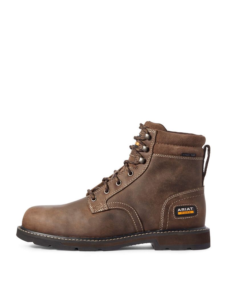 Botas De Trabajo Ariat Groundbreaker 6' II Steel Puntera Marrom | ZKJ490612