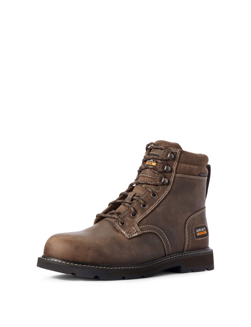 Botas De Trabajo Ariat Groundbreaker 6\' II Steel Puntera Marrom | ZKJ490612