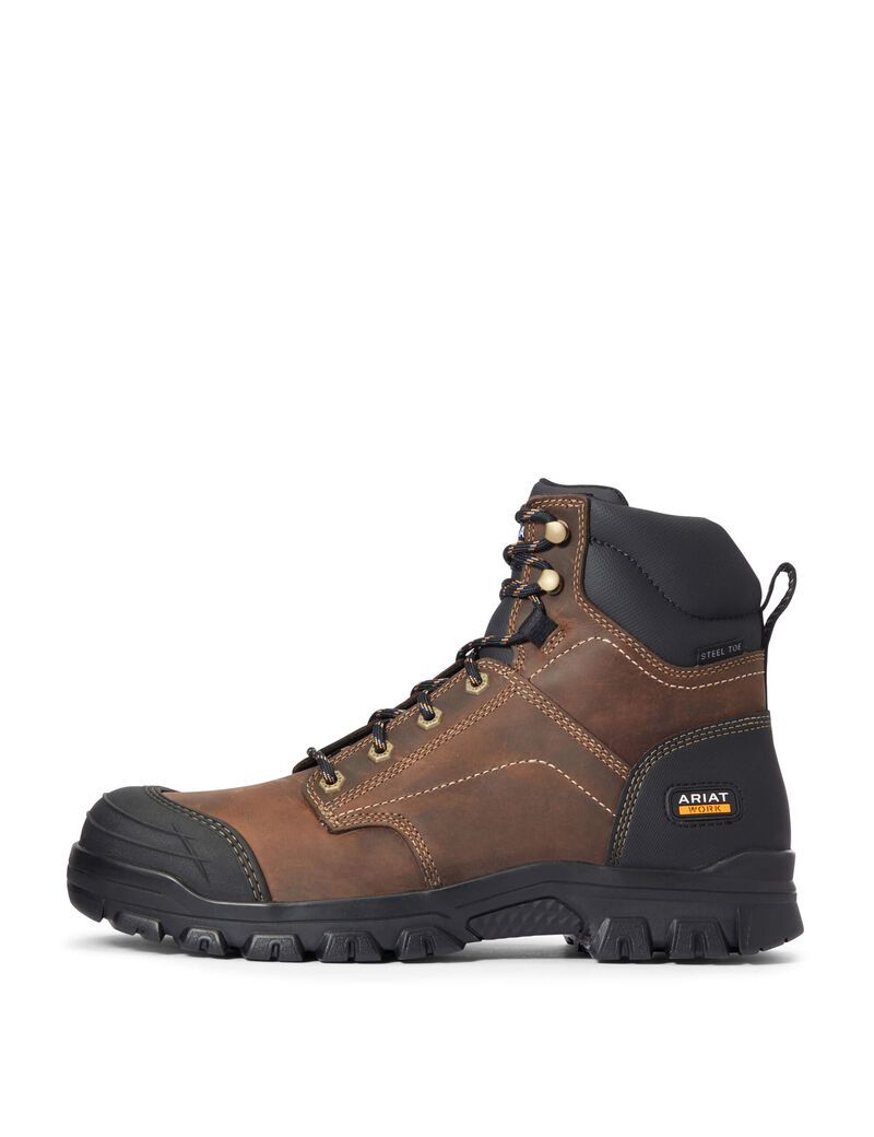 Botas De Trabajo Ariat Treadfast 6' Steel Puntera Marrom | RSQ340672