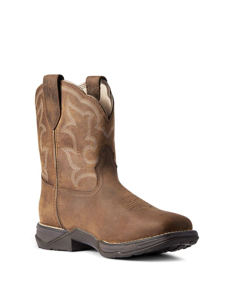 Botas Impermeables Ariat Anthem Shortie II Western Marrom | BWJ925418