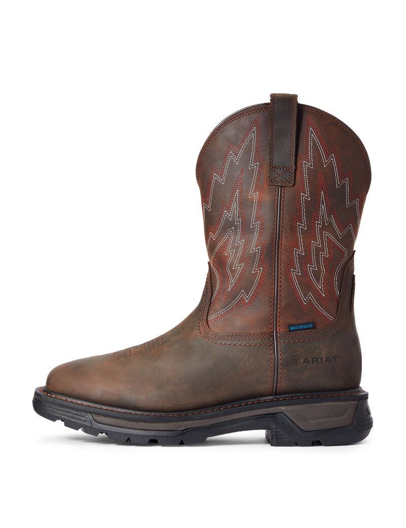 Botas Impermeables Ariat Big Rig Trabajo Marrom Oscuro | OXQ328469