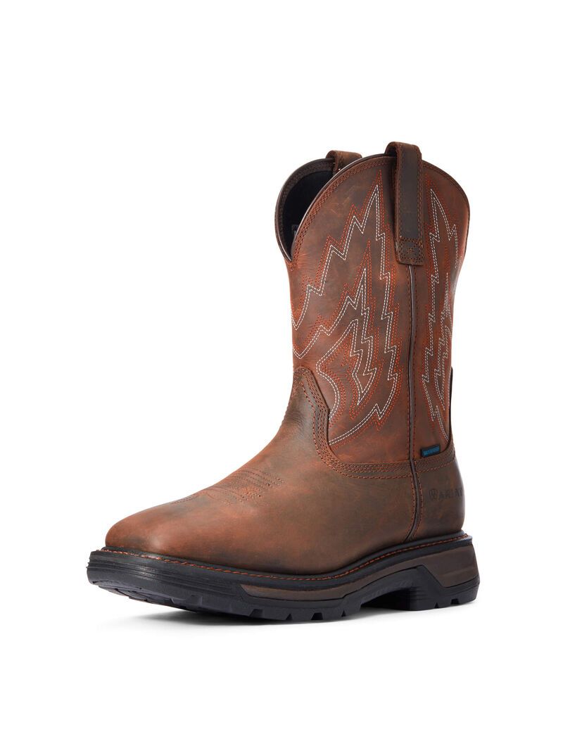 Botas Impermeables Ariat Big Rig Trabajo Marrom Oscuro | OXQ328469