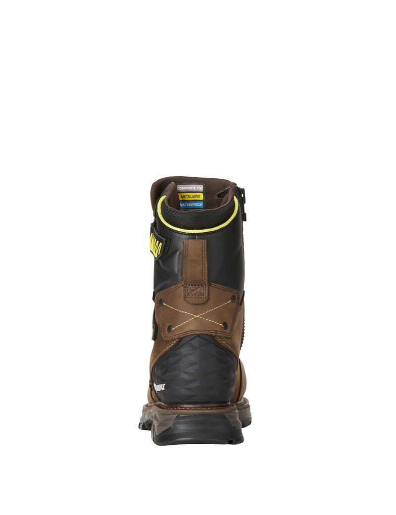 Botas Impermeables Ariat Catalyst VX 8' MetGuard Composite Puntera Trabajo Marrom | LCU648730