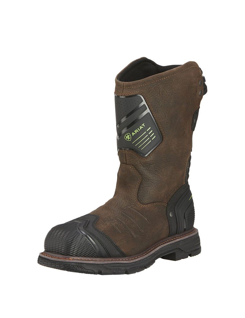 Botas Impermeables Ariat Catalyst VX Trabajo Anchos Square Puntera Composite Puntera Trabajo Marrom | AMI371602