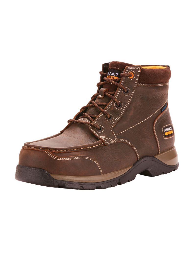 Botas Impermeables Ariat Edge LTE Chukka Composite Puntera Trabajo Marrom Oscuro | QJV562319