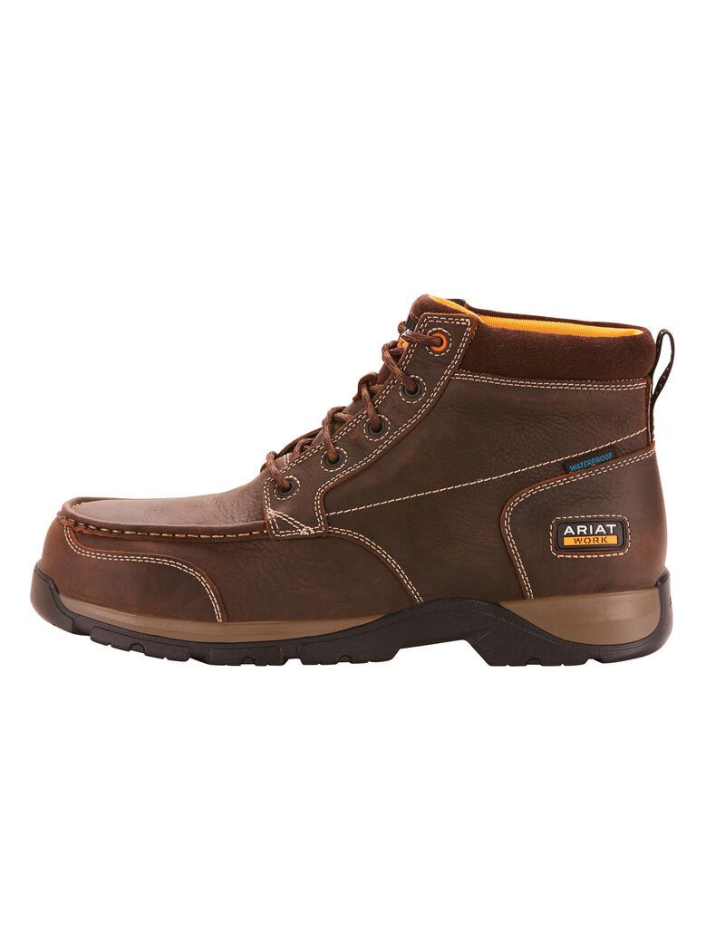 Botas Impermeables Ariat Edge LTE Chukka Composite Puntera Trabajo Marrom Oscuro | QJV562319