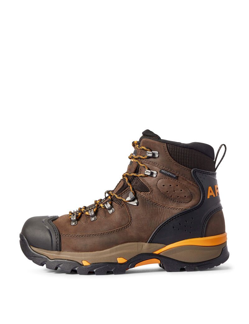 Botas Impermeables Ariat Endeavor 6' Trabajo Chocolate Marrom | GUM965473