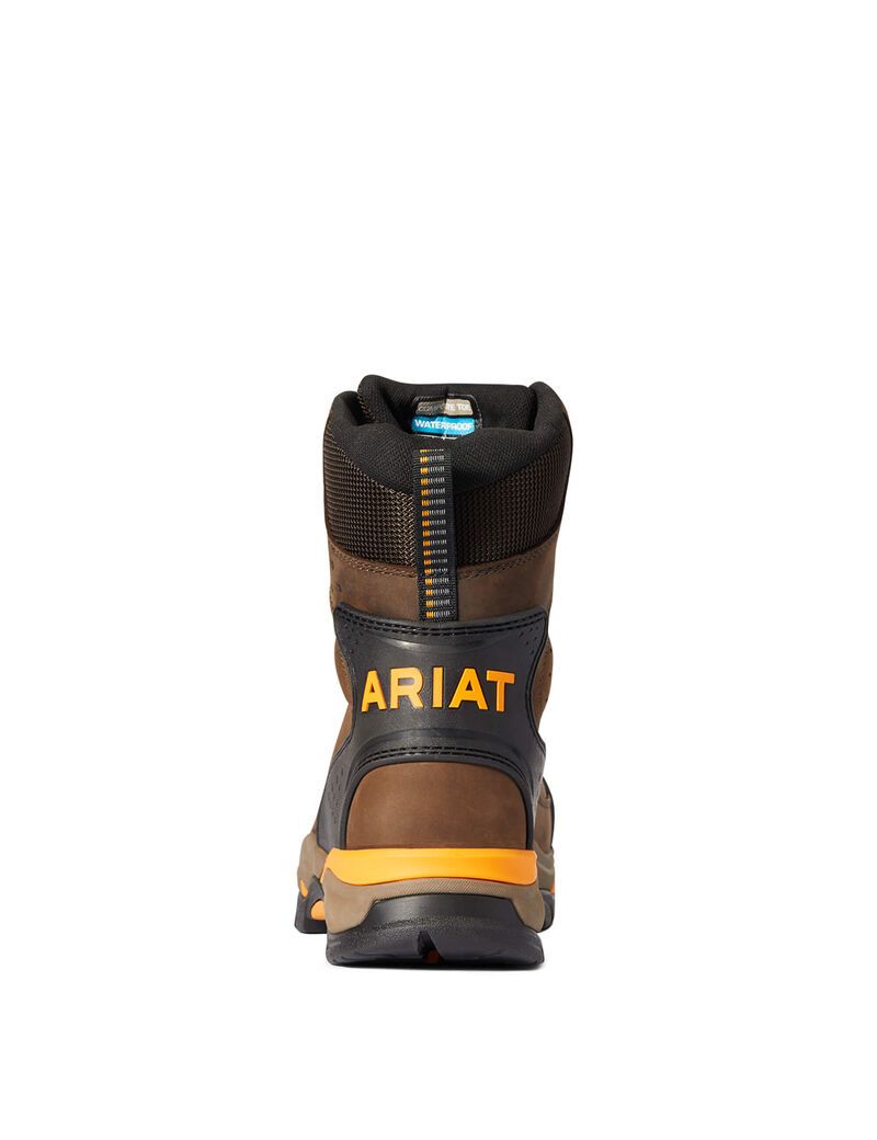 Botas Impermeables Ariat Endeavor 8' Carbon Puntera Trabajo Chocolate Marrom | WPK862597