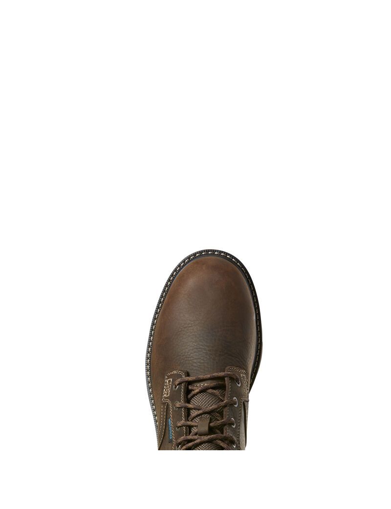 Botas Impermeables Ariat Groundbreaker 6' II Steel Puntera Trabajo Marrom Oscuro | MKR748623