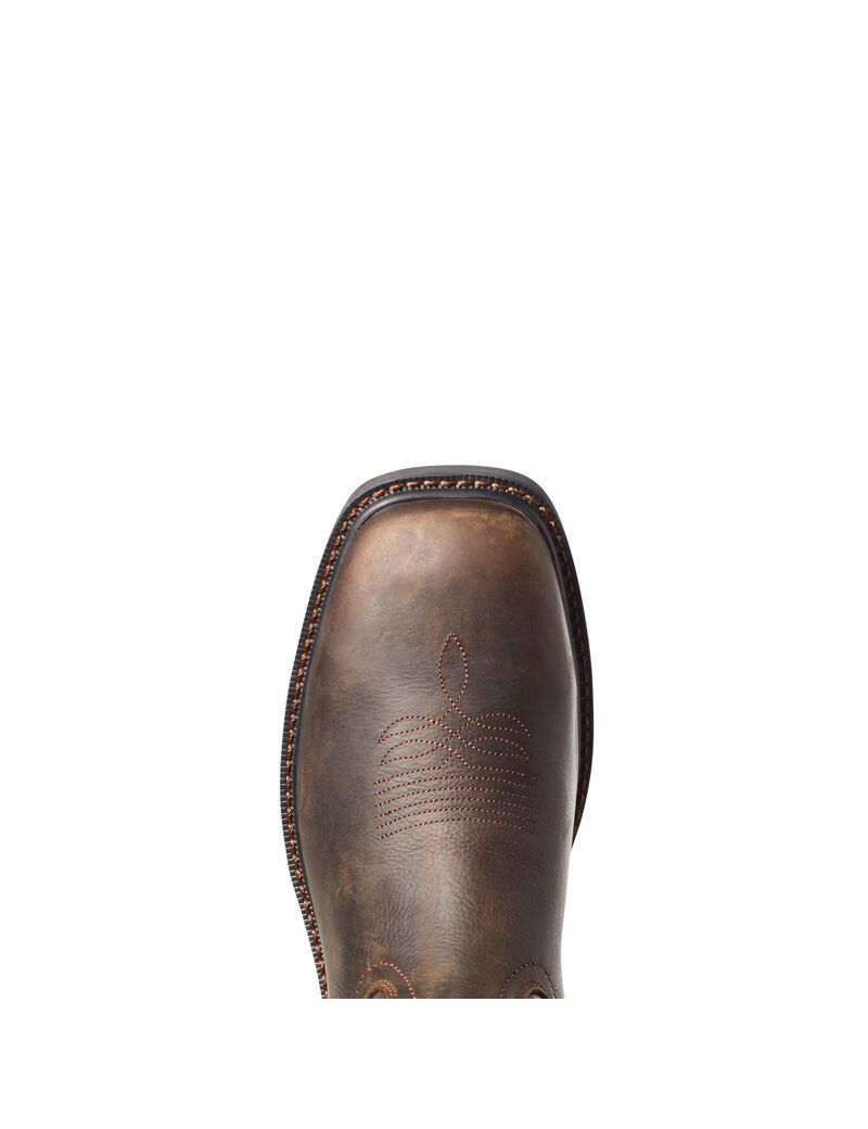 Botas Impermeables Ariat Groundwork Trabajo Marrom Oscuro | JQI142690