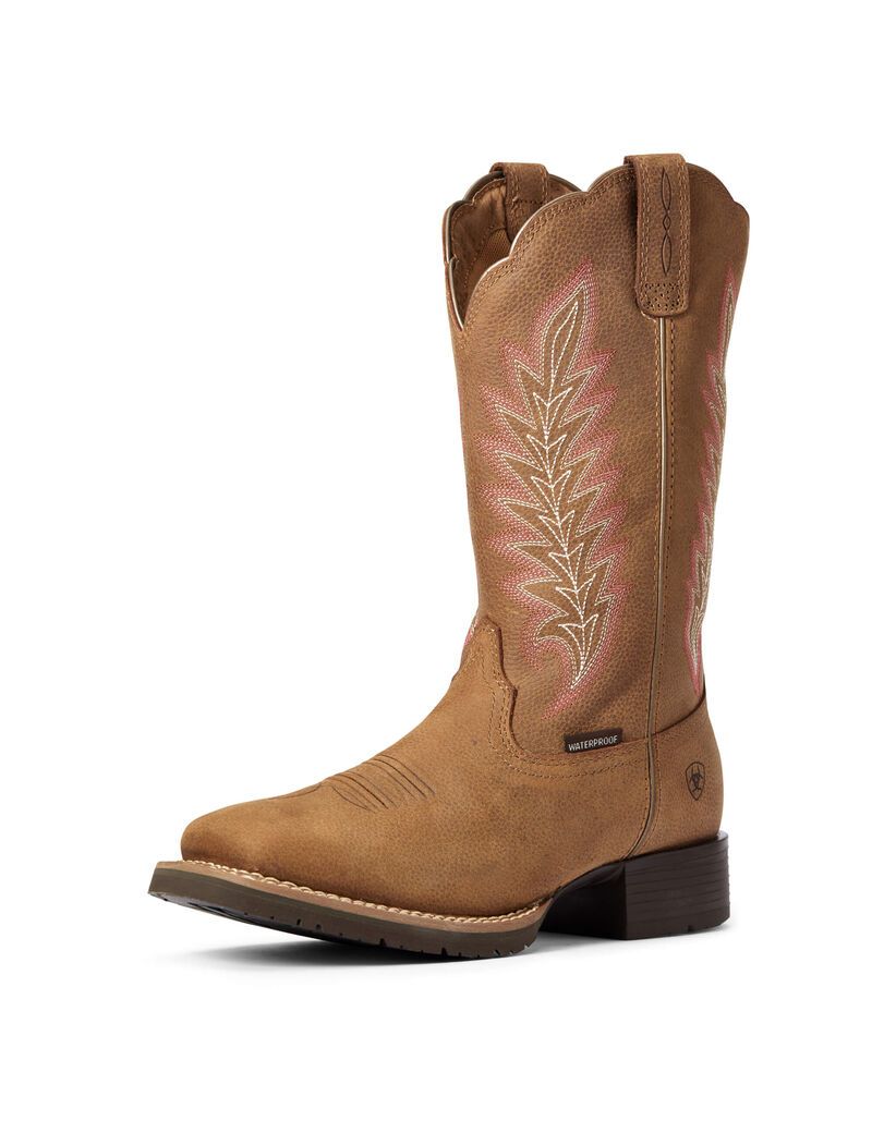 Botas Impermeables Ariat Híbrido Rancher Western Marrom | UQW940367