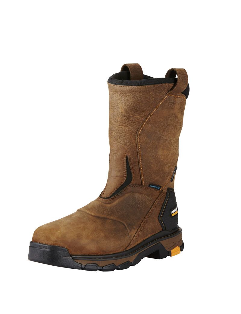 Botas Impermeables Ariat Intrepid Pull-On Composite Puntera Trabajo Marrom | WLU945281