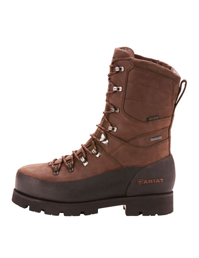 Botas Impermeables Ariat Linesman Ridge 10' GORE-TEX 400g Composite Puntera Trabajo Marrom | PCD368514