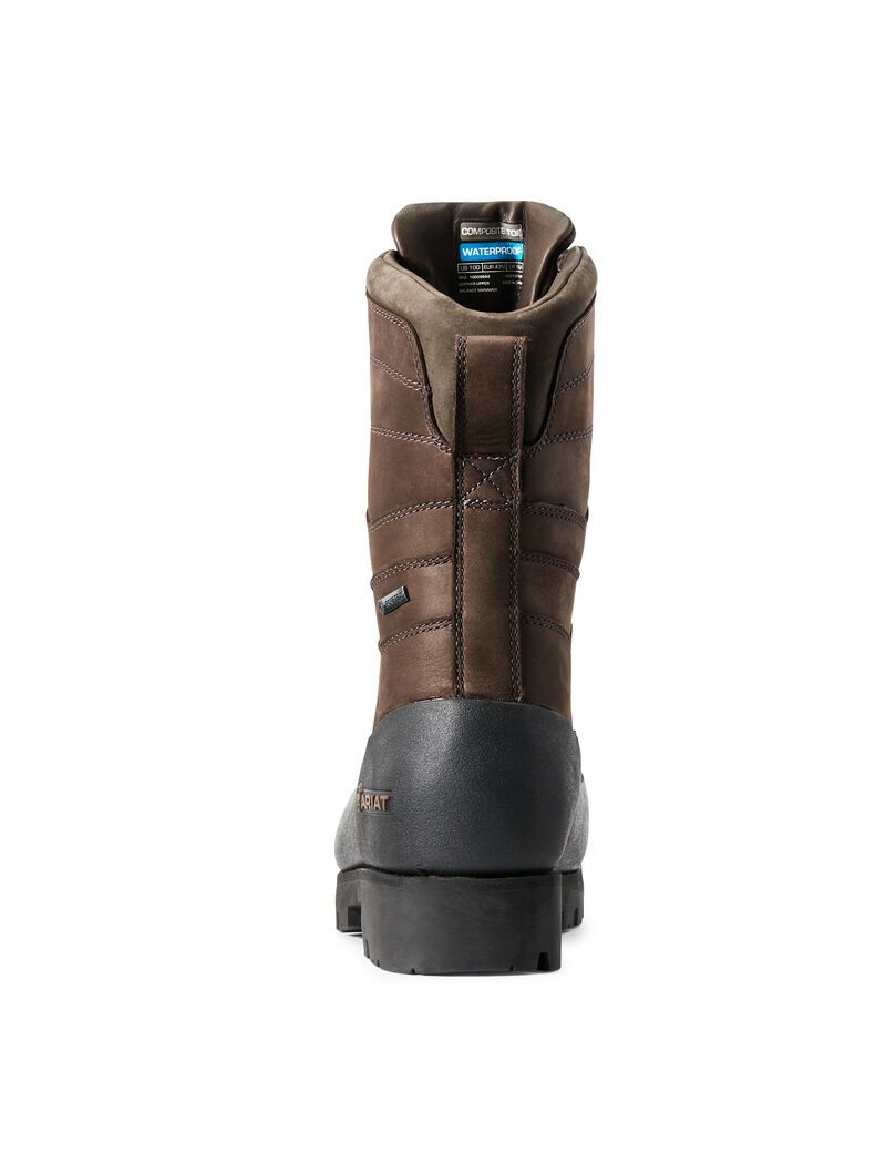 Botas Impermeables Ariat Linesman Ridge 10' GORE-TEX Composite Puntera Trabajo Marrom | ZPM378492