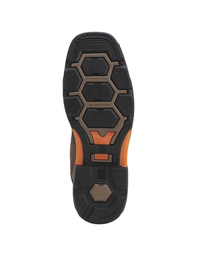 Botas Impermeables Ariat OverDrive 8' Anchos Square Puntera Composite Puntera Trabajo Marrom | IBX846039