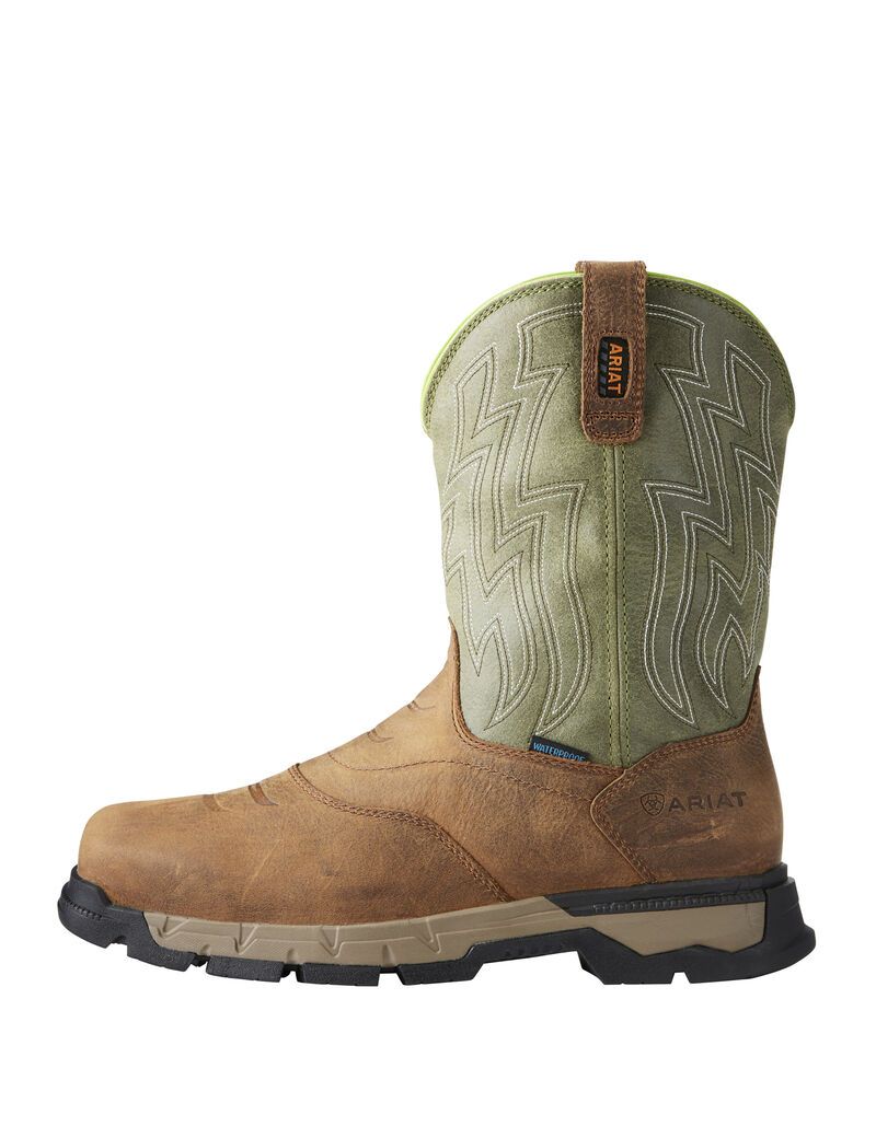 Botas Impermeables Ariat Rebar Flex Western Composite Puntera Trabajo Marrom | DMJ498521