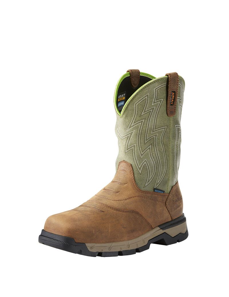 Botas Impermeables Ariat Rebar Flex Western Composite Puntera Trabajo Marrom | DMJ498521