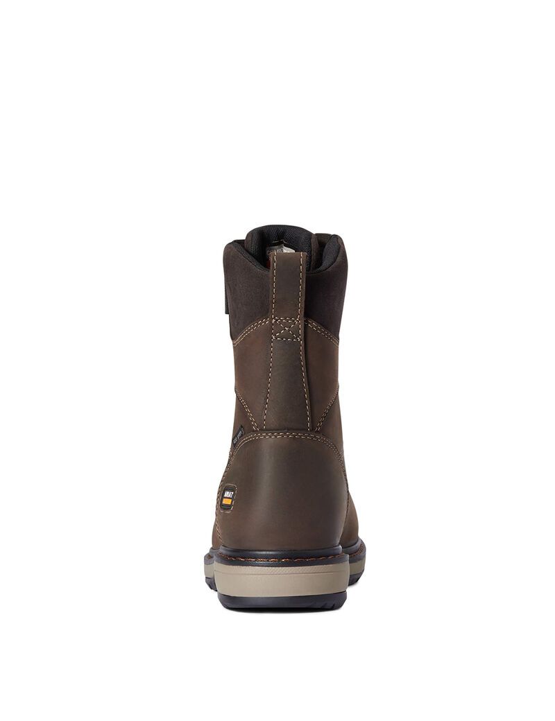 Botas Impermeables Ariat Riveter 8' CSA Glacier Grip 400g Composite Puntera Trabajo Marrom Oscuro | UTL537820