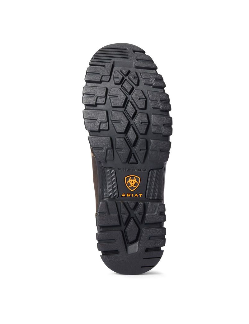 Botas Impermeables Ariat Treadfast 6' Steel Puntera Trabajo Marrom Oscuro | KTG083265