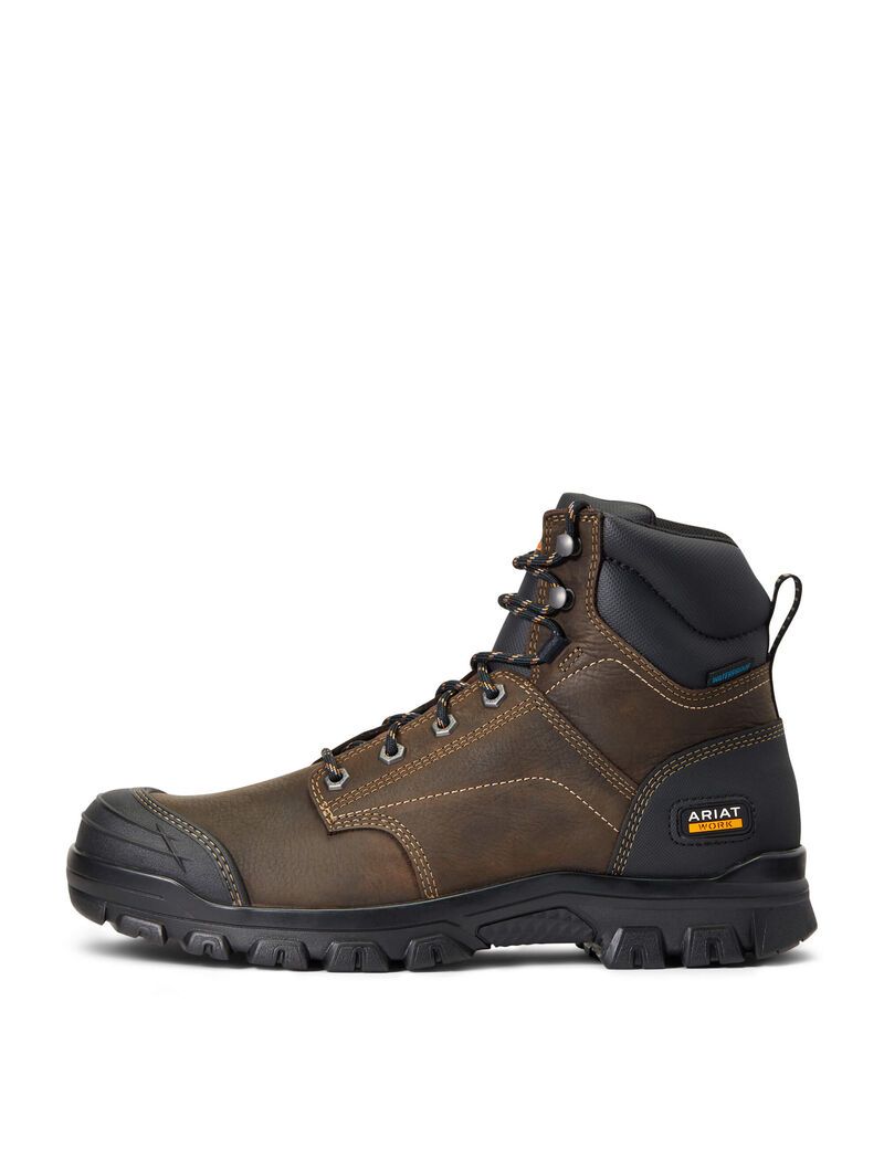 Botas Impermeables Ariat Treadfast 6' Trabajo Marrom Oscuro | ONI421703