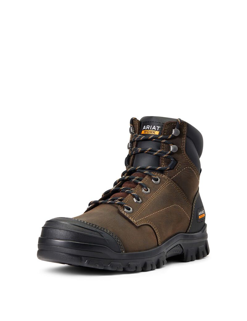 Botas Impermeables Ariat Treadfast 6\' Trabajo Marrom Oscuro | ONI421703