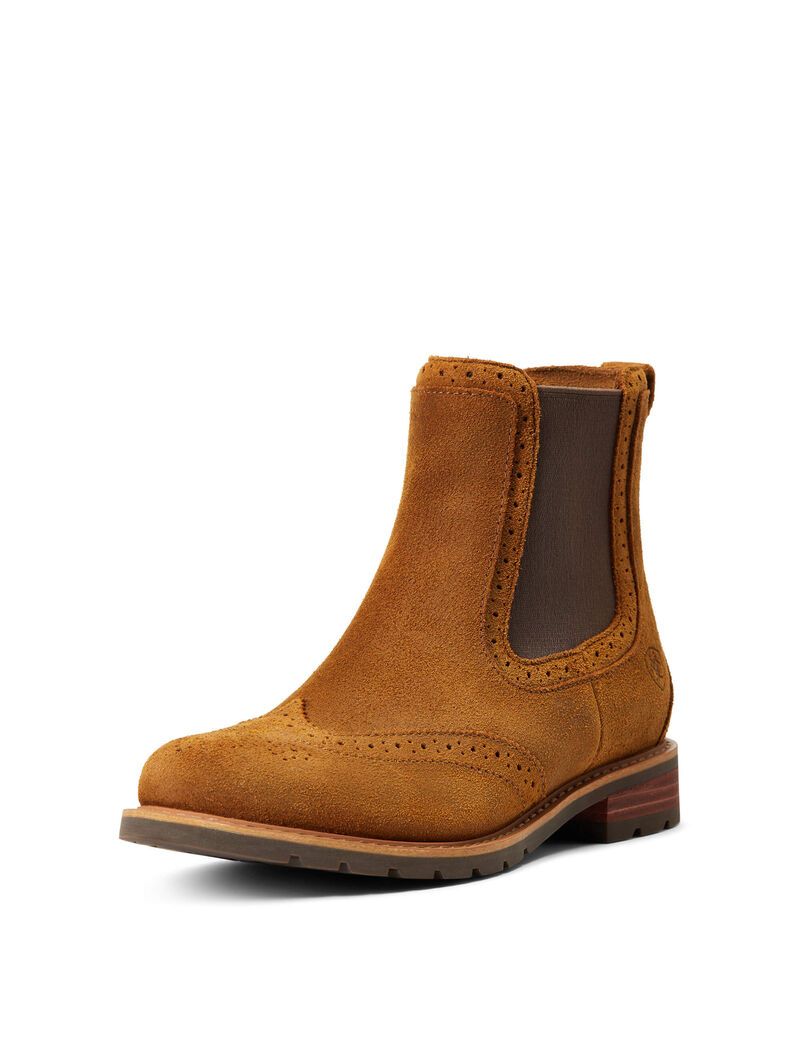 Botas Impermeables Ariat Wexford Brogue Impermeables Naranjas | PRA035692