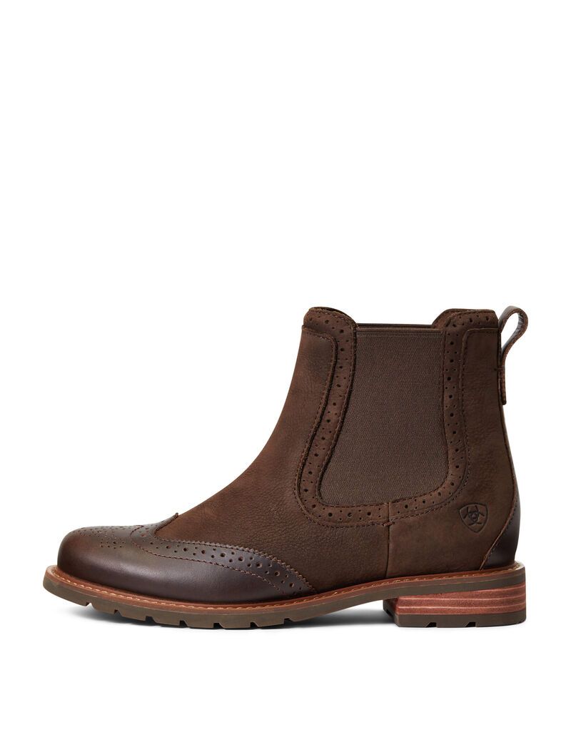 Botas Impermeables Ariat Wexford Brogue Impermeables Chocolate Marrom | WAM749206