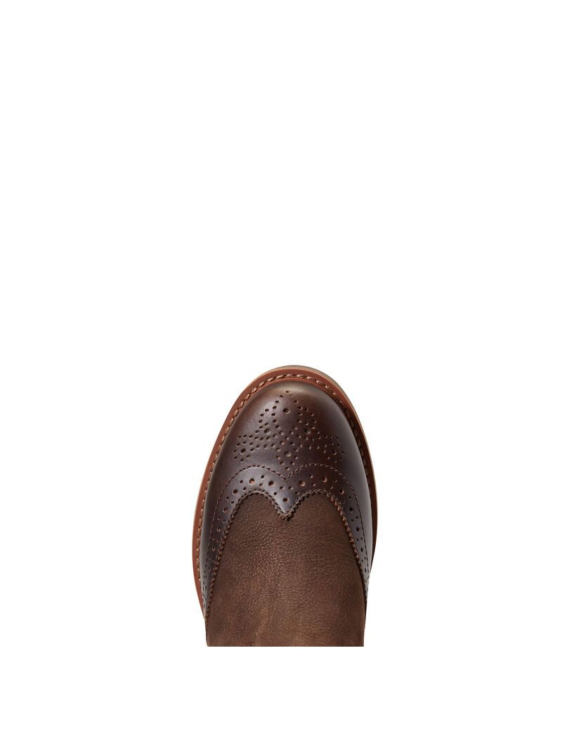 Botas Impermeables Ariat Wexford Brogue Impermeables Chocolate Marrom | WAM749206