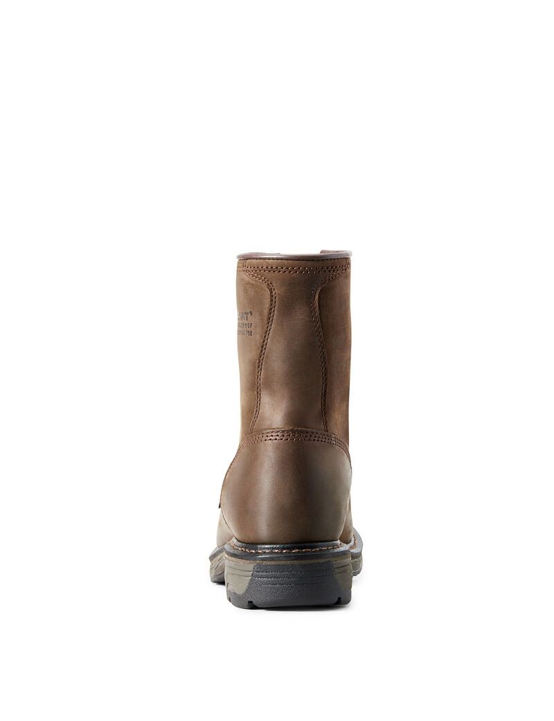 Botas Impermeables Ariat WorkHog 8' Composite Puntera Trabajo Marrom | XYQ925310