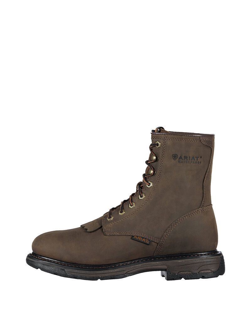 Botas Impermeables Ariat WorkHog 8' Trabajo Marrom | OLQ328791