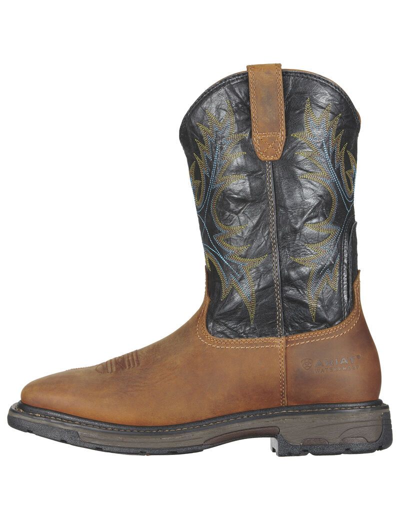 Botas Impermeables Ariat WorkHog Anchos Square Puntera Steel Puntera Trabajo Multicolor | FEA895170