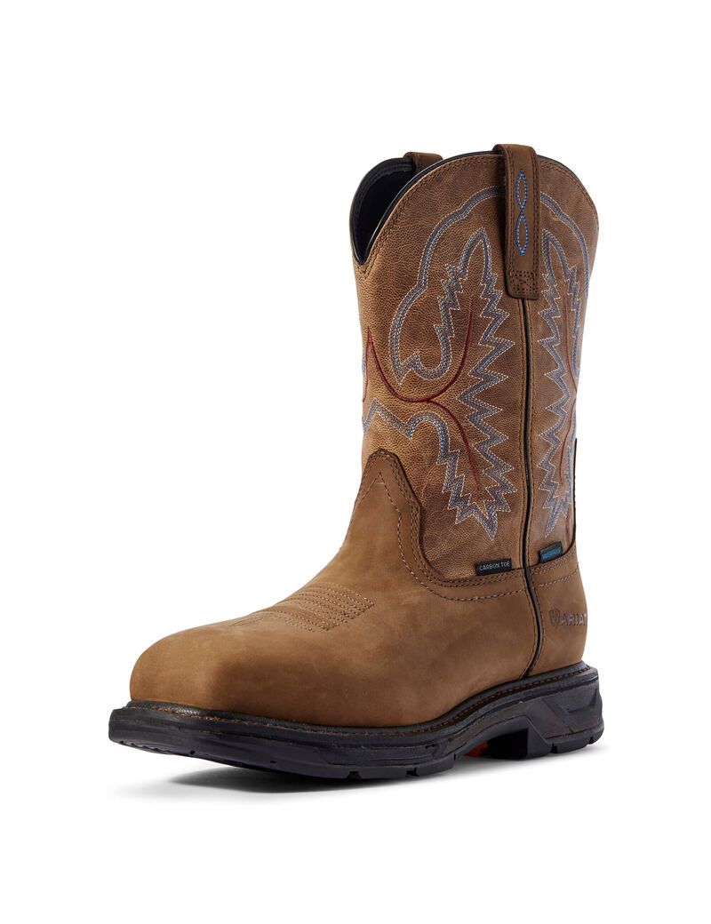 Botas Impermeables Ariat WorkHog XT Carbon Puntera Trabajo Marrom | FNY497350