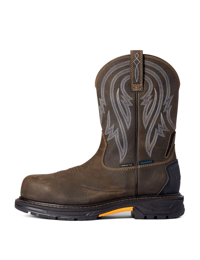 Botas Impermeables Ariat WorkHog XT Tumbleweed Carbon Puntera Trabajo Cafes | ZOY028397