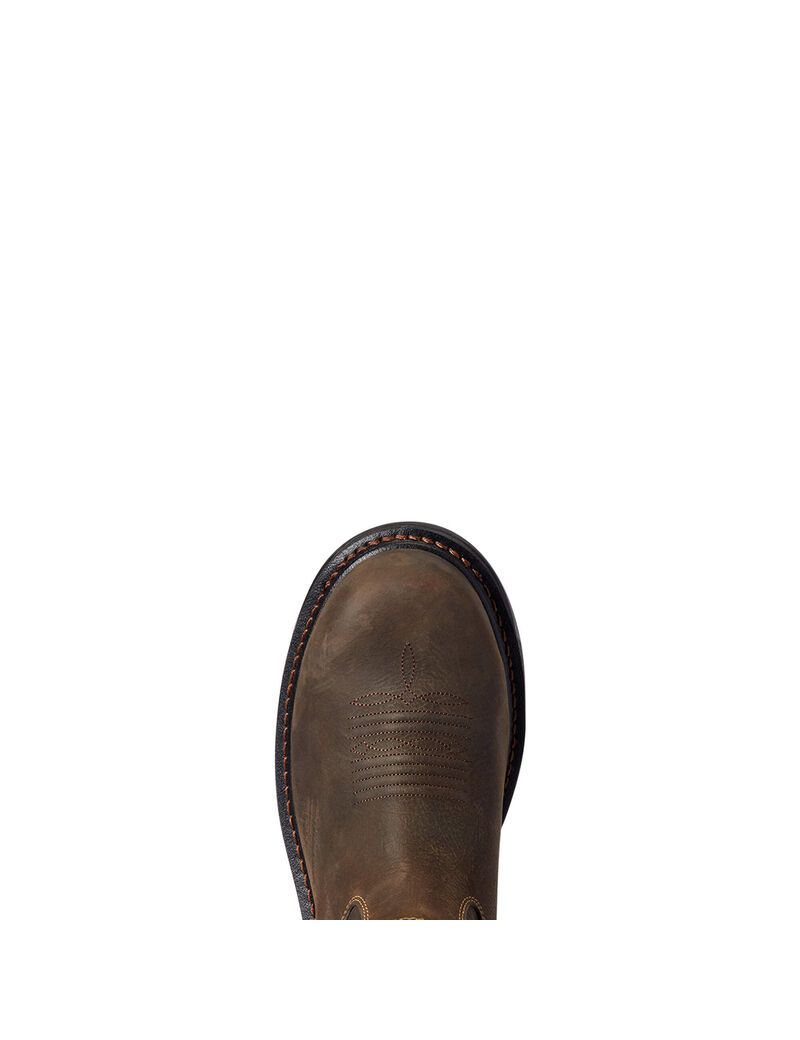 Botas Impermeables Ariat WorkHog XT Tumbleweed Carbon Puntera Trabajo Cafes | ZOY028397