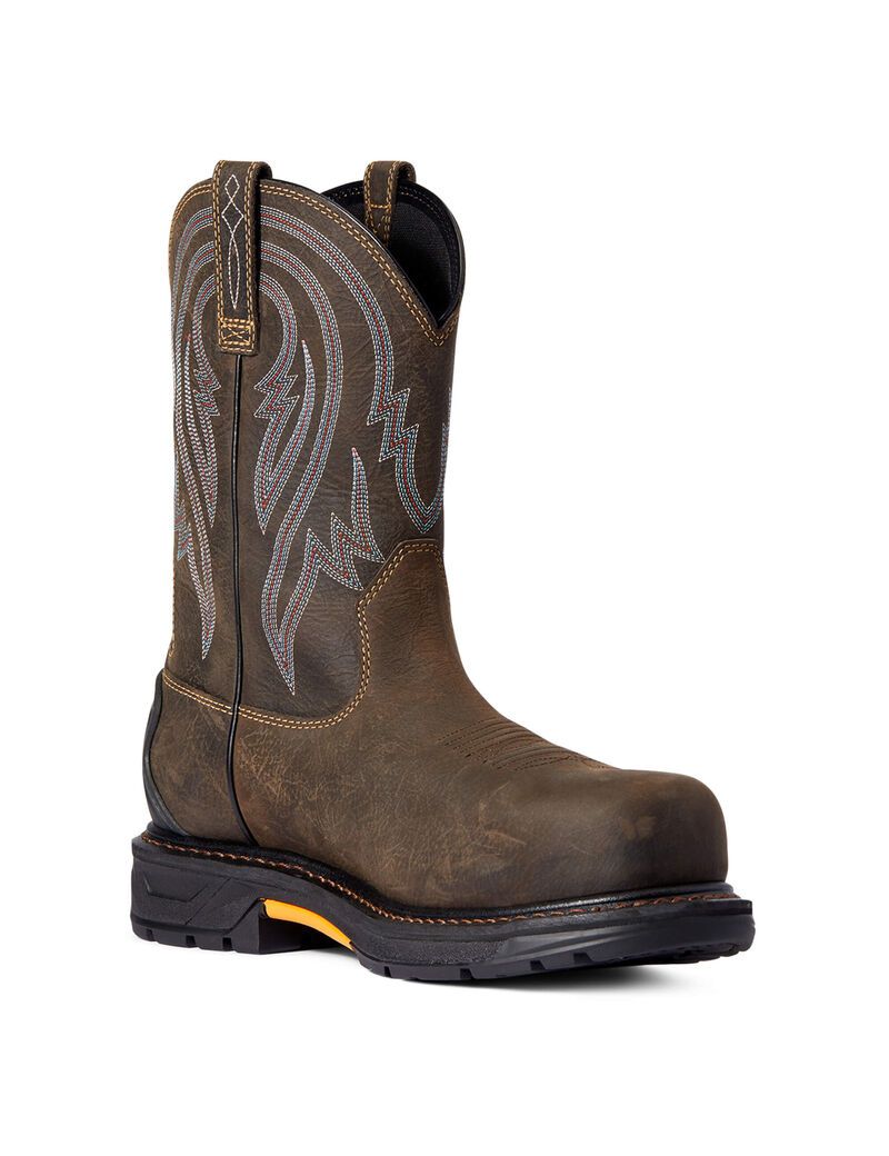 Botas Impermeables Ariat WorkHog XT Tumbleweed Carbon Puntera Trabajo Cafes | ZOY028397