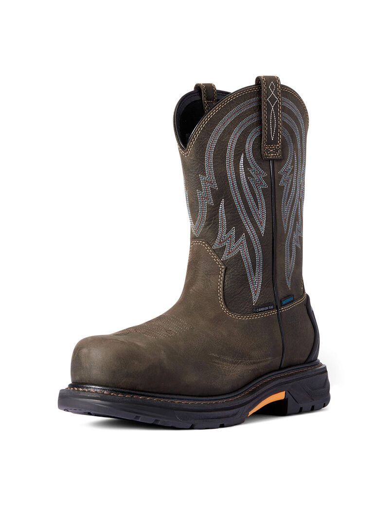 Botas Impermeables Ariat WorkHog XT Tumbleweed Carbon Puntera Trabajo Cafes | ZOY028397