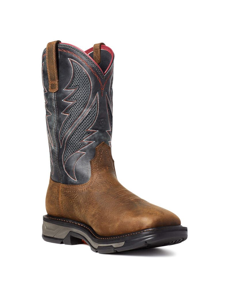 Botas Impermeables Ariat WorkHog XT VentTEK Trabajo Marrom | AUL014863