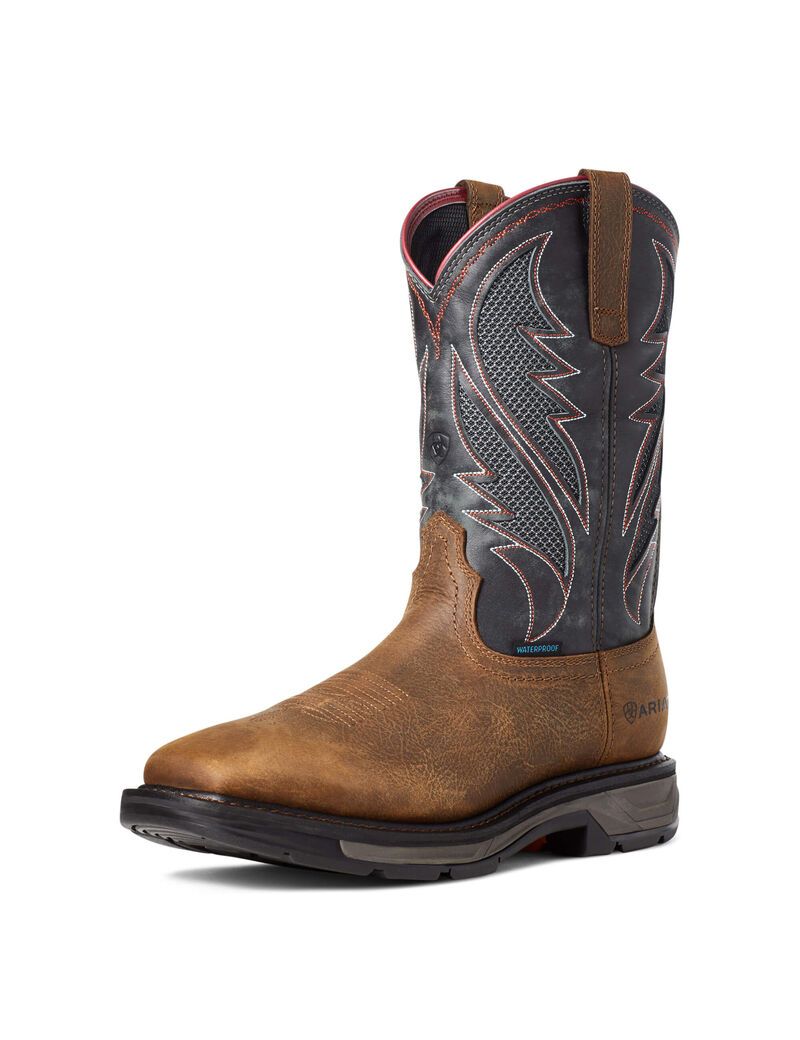 Botas Impermeables Ariat WorkHog XT VentTEK Trabajo Marrom | AUL014863